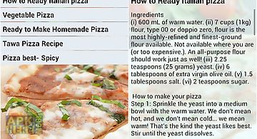 Pizza recipes cooking