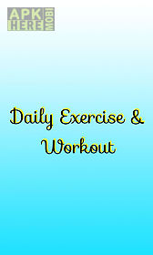 daily exercise and workout
