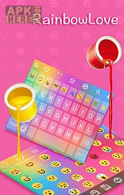 rainbow love emoji keyboard