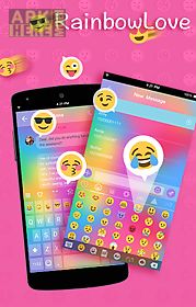 rainbow love emoji keyboard