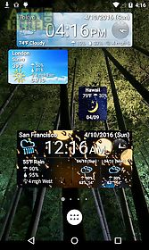 world weather clock widget