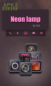 neon lamp go launcher theme