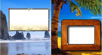 Beach photo frame