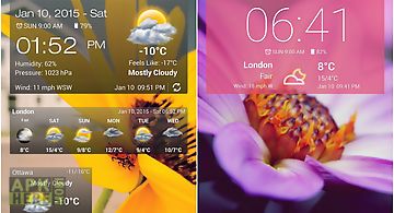 Weather clock widget android