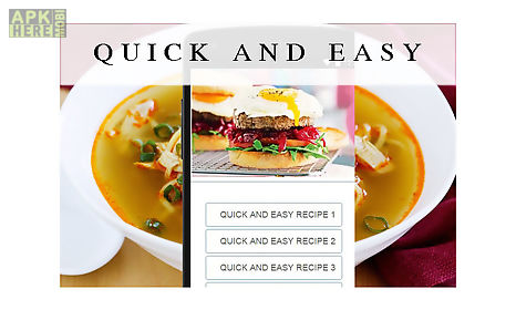 quick and easy recipes food