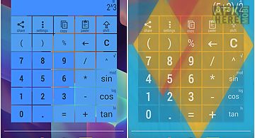 Widget calculator multicolor