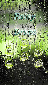 rainy water drops