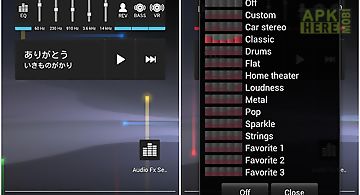Audio fx widget
