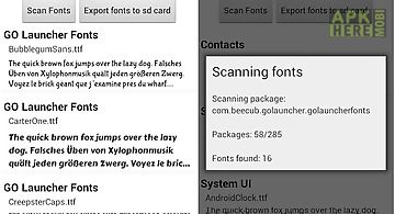 Extract fonts