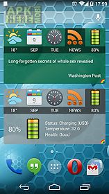 weather and news info widget