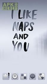 i like naps go launcher theme