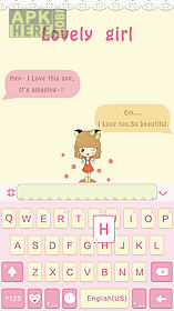 lovely girl for emoji keyboard