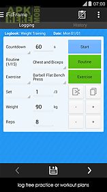 fitness workout log diary