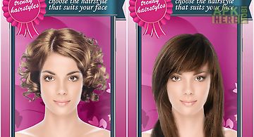 Girls hairstyles photo montage