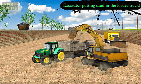 sand tractor: canal de-silting
