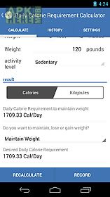 weight calorie watch
