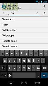 dont-forget.it shopping list