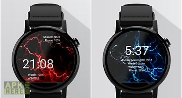 Electric watch face wallpaper
