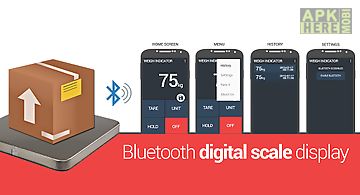Weight display bluetooth scale