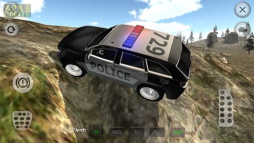 mountain suv police car