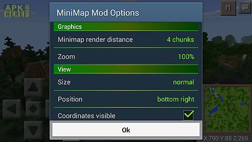 mini map mod for pe!