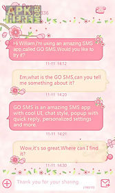 go sms pro love petal theme ex