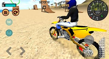 Motocross beach jumping 3d