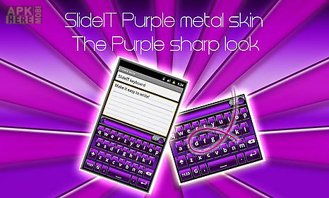 slideit purple metal skin