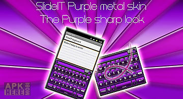 Slideit purple metal skin