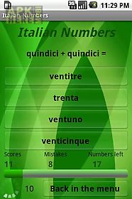 learn italian numbers free