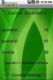 learn italian numbers free