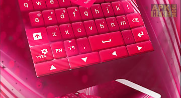 Pink keyboard fancy go theme