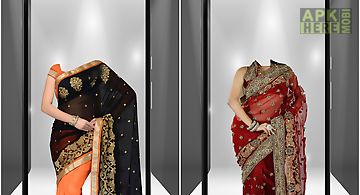 Women saree suit photo montage