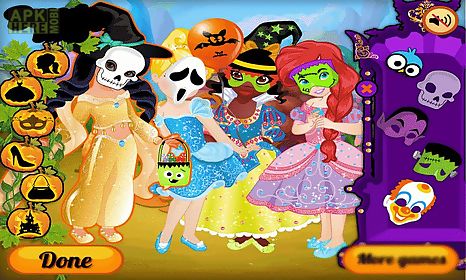 dress up princess on halloween