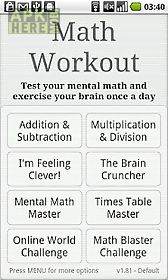 brain training - math workout