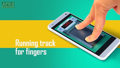 fingers running track