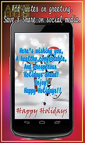 happy holidays greetings maker