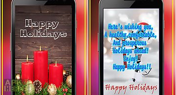 Happy holidays greetings maker