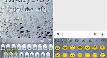 Rainy day theme for keyboard