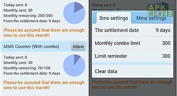 Go sms pro message counter