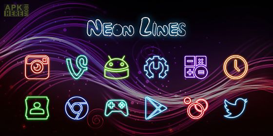 neon lines - solo theme