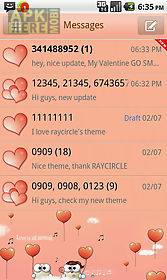 my valentine go sms theme