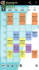 timetable kit - class schedule