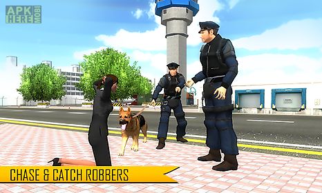 police dog airport crime city