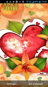 hearts of love live wallpaper