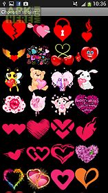 100 heart stickers