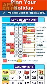 malaysia calendar holiday 2017