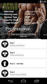 gym app training diary