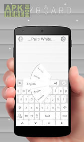 pure white go keyboard theme