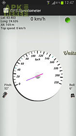 gps speedometer: white version